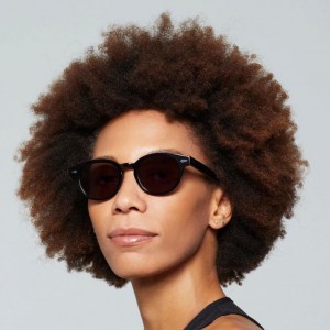 Lunette de Soleil A.S.98 Rob Femme Noir | FR-829605KJQ