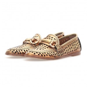 flat shoes A.S.98 Jacklyn Femme Doré | FR-579432CKT