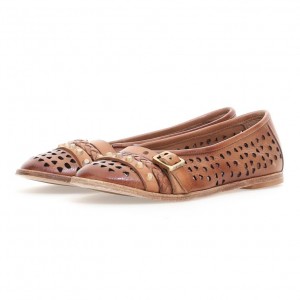 flat shoes A.S.98 Jakki Femme Marron | FR-709286TZR