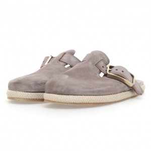 flat shoes A.S.98 Mules Mike Homme Marron Clair | FR-983107KEO