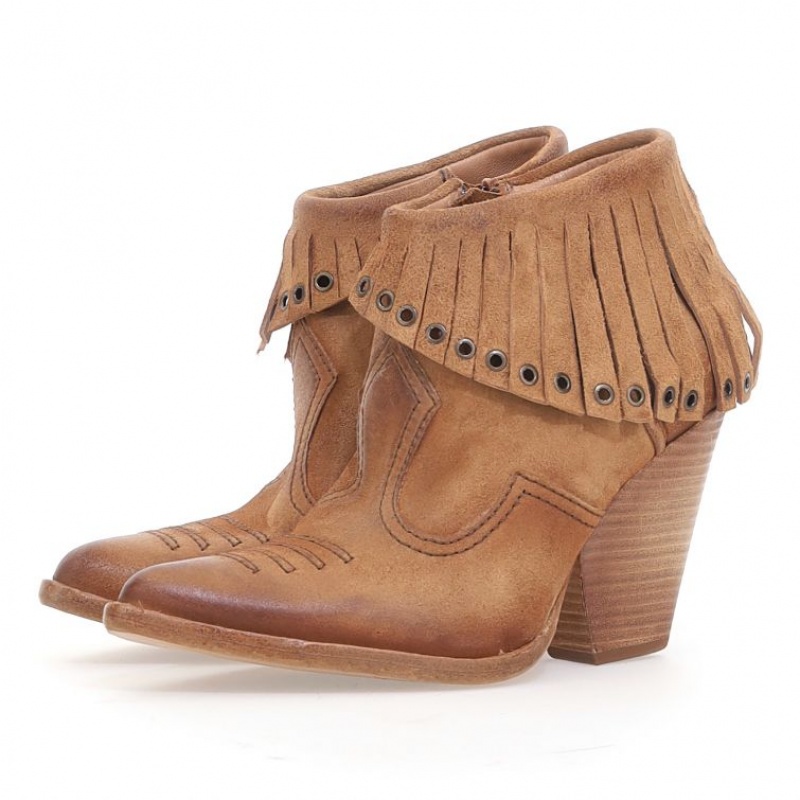 Ankle boots A.S.98 Brigit Femme Jaune | FR-964081TAQ