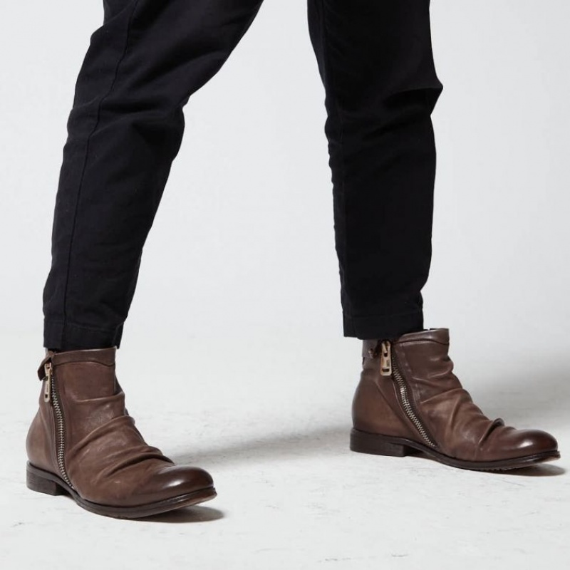 Ankle boots A.S.98 Clash 401216 Homme Chocolat | FR-073126OGJ