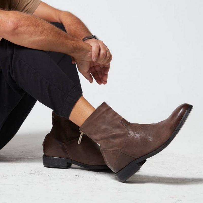 Ankle boots A.S.98 Mason Homme Chocolat | FR-286307PLM