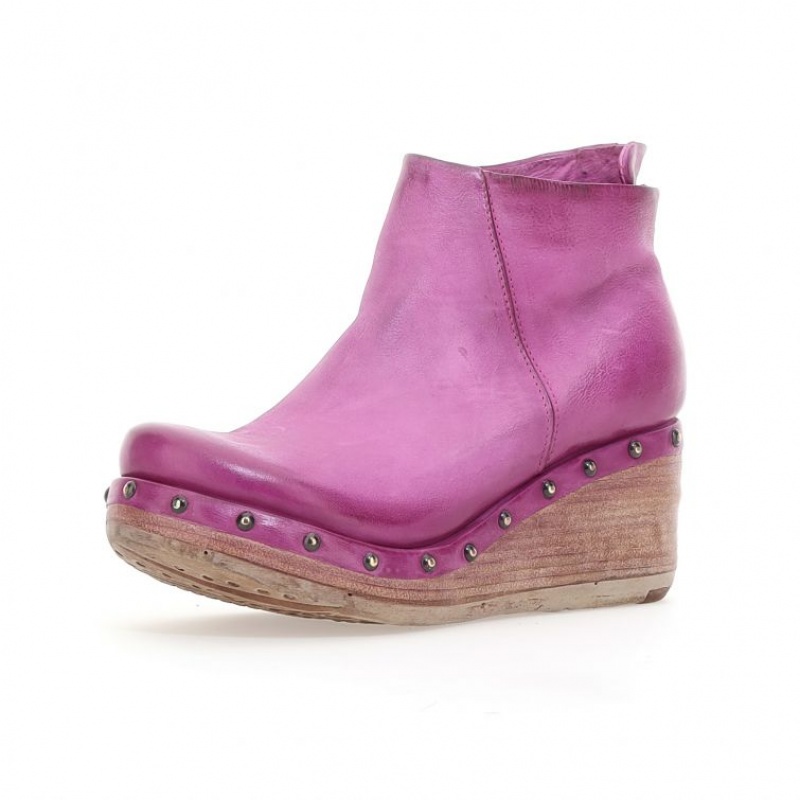 Ankle boots A.S.98 Pancras Femme Fushia | FR-169438GOW