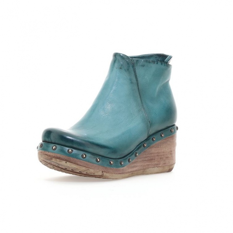 Ankle boots A.S.98 Pancras Femme Vert | FR-273610TJM