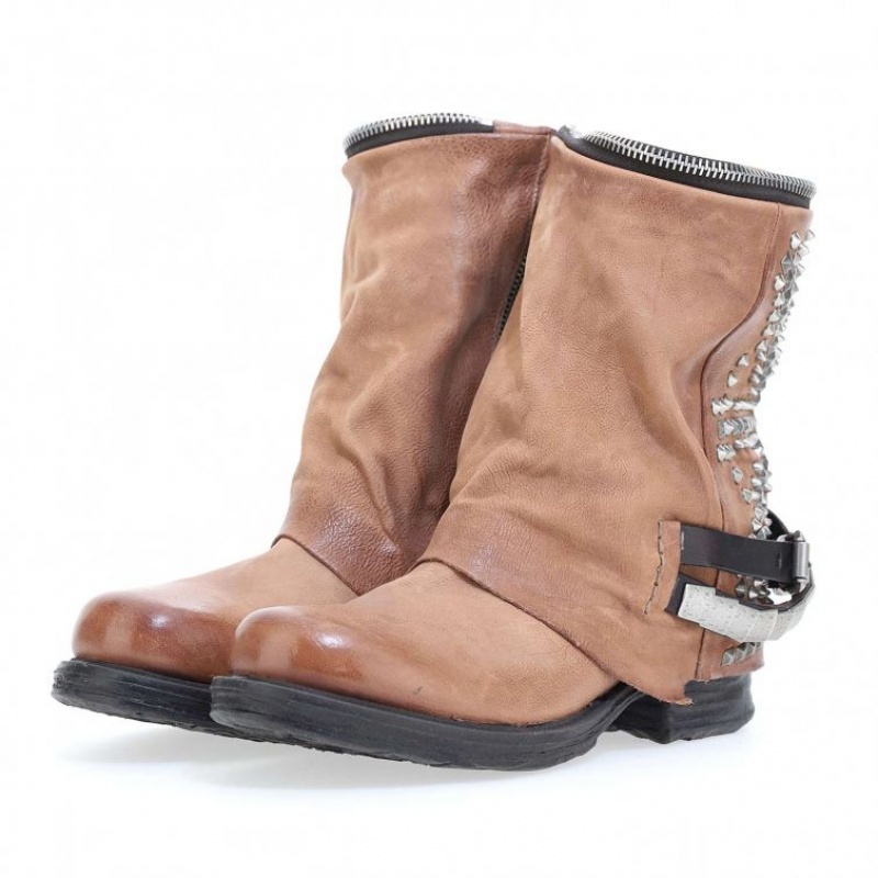 Ankle boots A.S.98 Saintec 259216 Femme Kaki | FR-983425YXZ