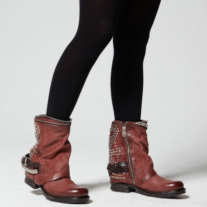 Ankle boots A.S.98 Saintec 259216 Femme Rouge | FR-829674ZHT