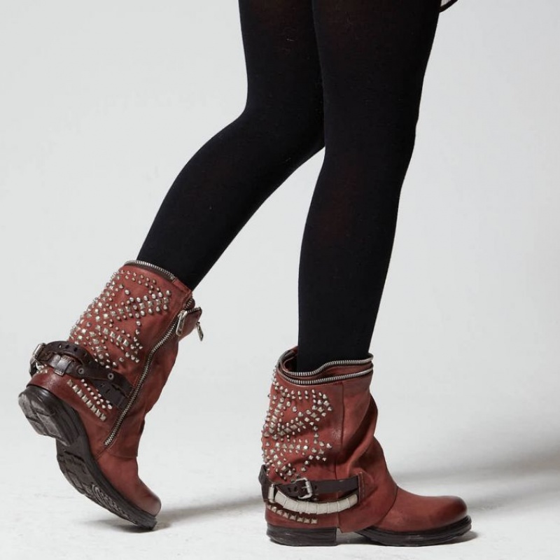 Ankle boots A.S.98 Saintec 259216 Femme Rouge | FR-829674ZHT