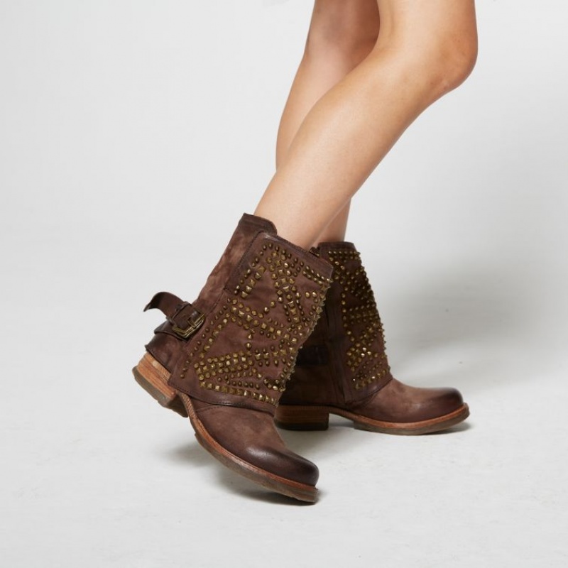 Ankle boots A.S.98 Shana Femme Chocolat | FR-973806CXD