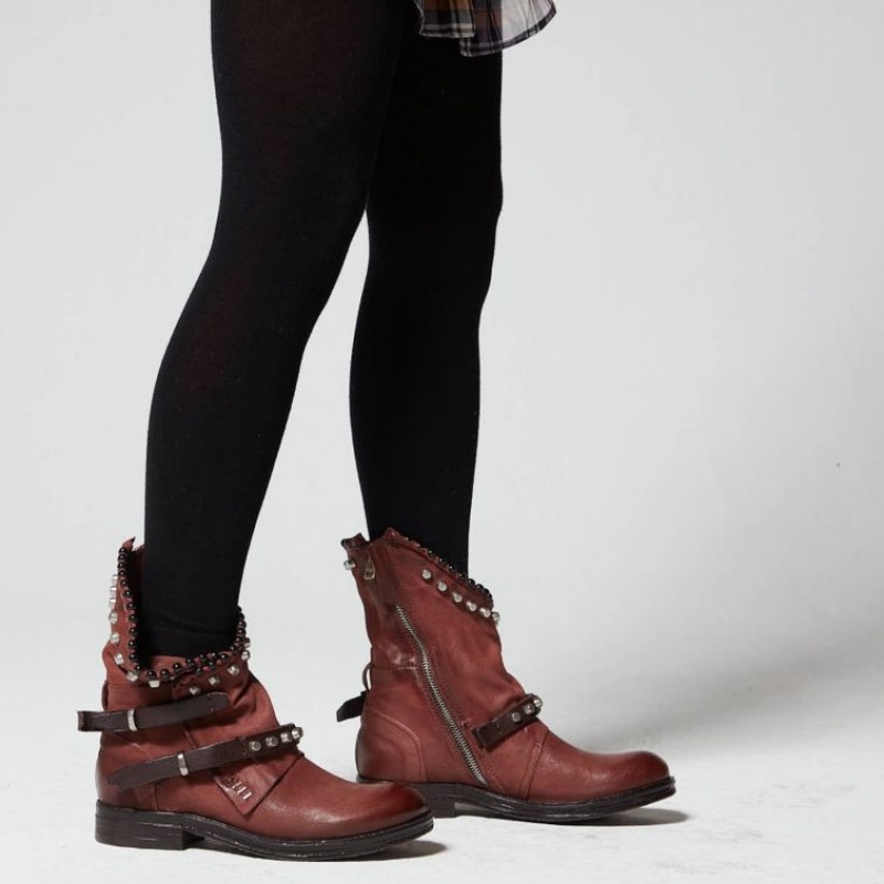 Ankle boots A.S.98 Verti 207239 Femme Rouge | FR-728105ECO