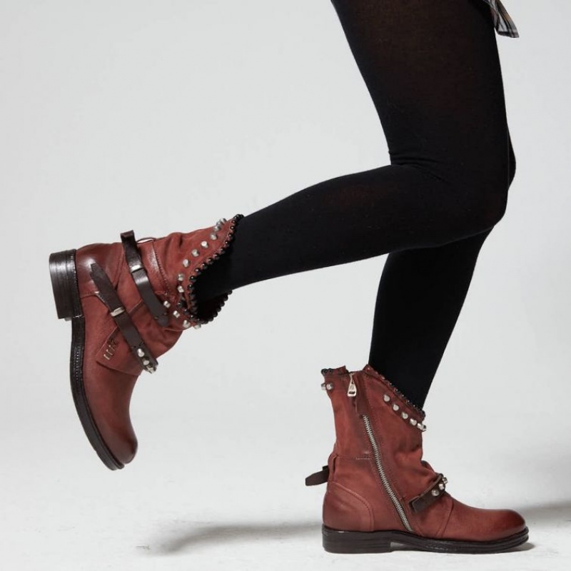 Ankle boots A.S.98 Verti 207239 Femme Rouge | FR-728105ECO