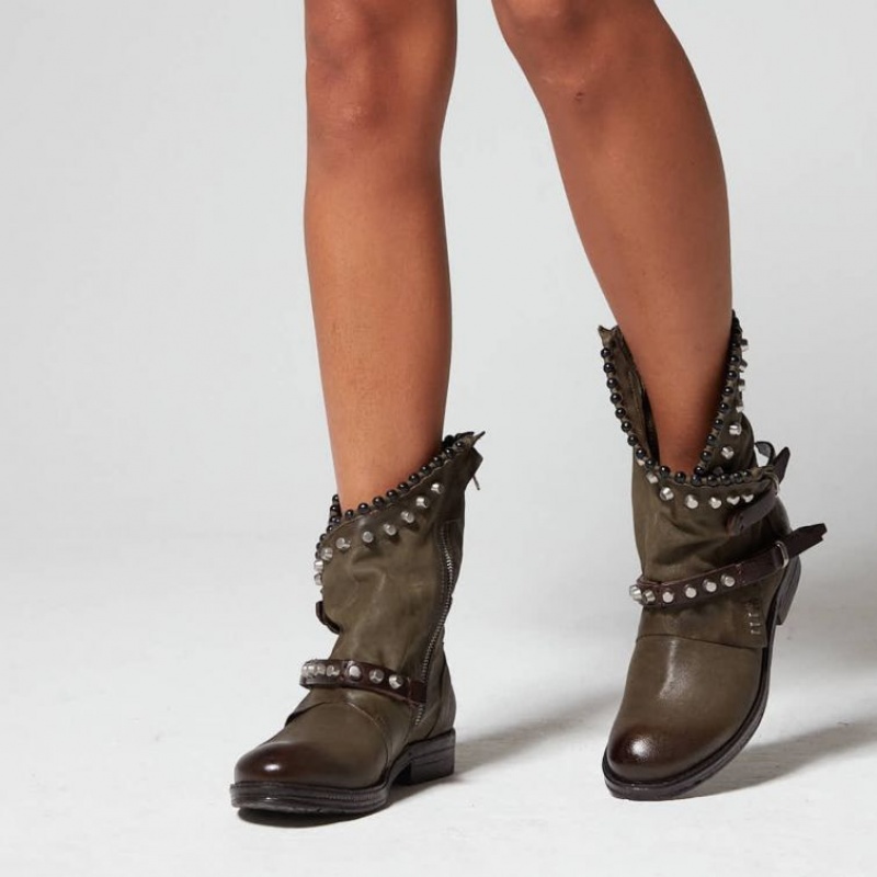 Ankle boots A.S.98 Verti 207239 Femme Vert | FR-380149IWR