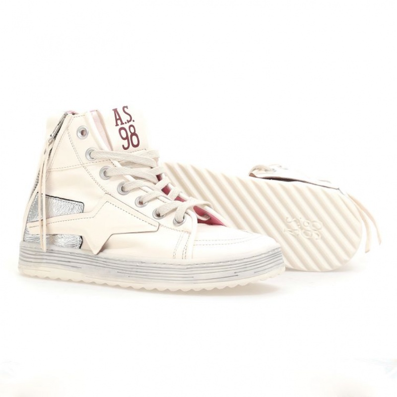 Basket A.S.98 Aileen Femme Blanche | FR-873945LMJ