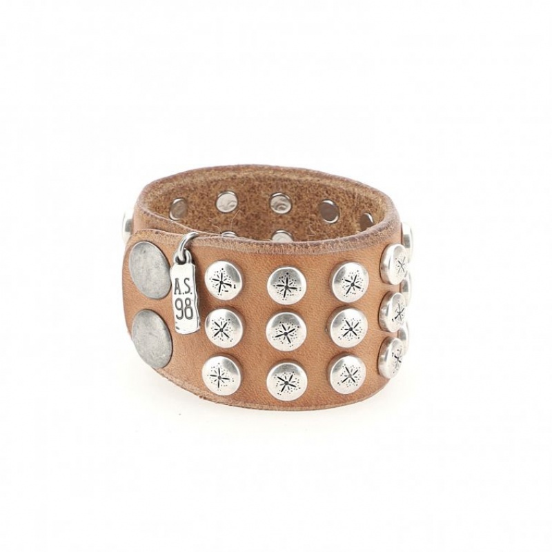 Bracelet A.S.98 Herb Unisex Kaki Clair | FR-465370ALE