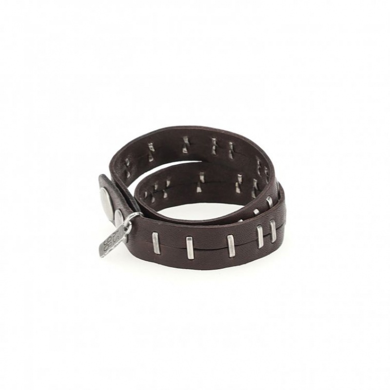 Bracelet A.S.98 Jamey Unisex Chocolat | FR-861472PCO