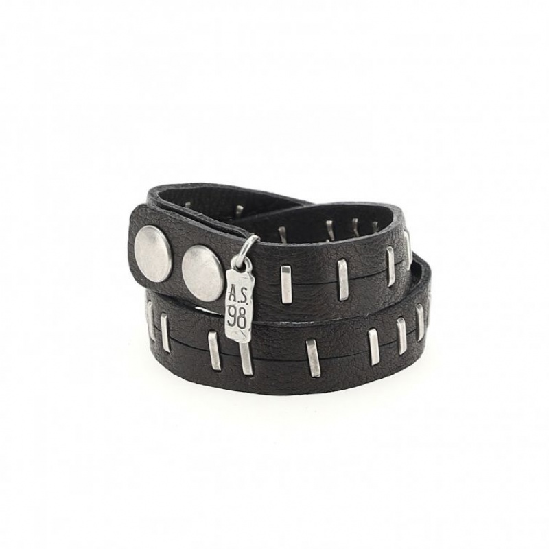 Bracelet A.S.98 Jamey Unisex Noir | FR-231850VDW