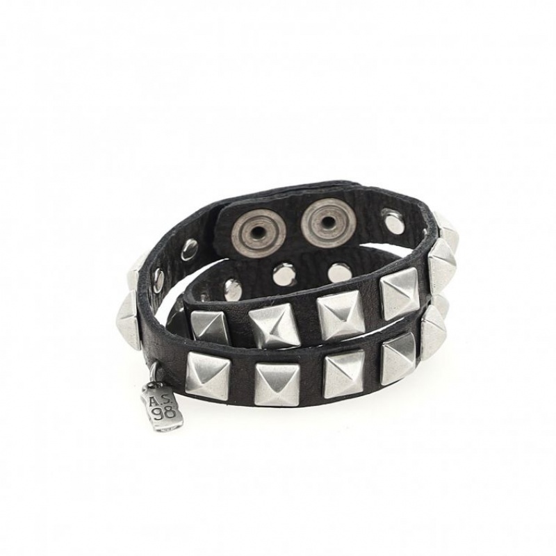 Bracelet A.S.98 Jaxon Unisex Noir | FR-264589HUL