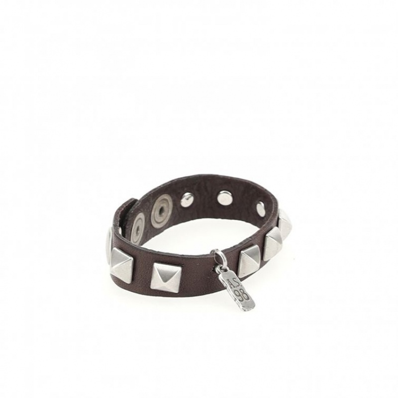 Bracelet A.S.98 Jeb Unisex Chocolat | FR-102947ODX