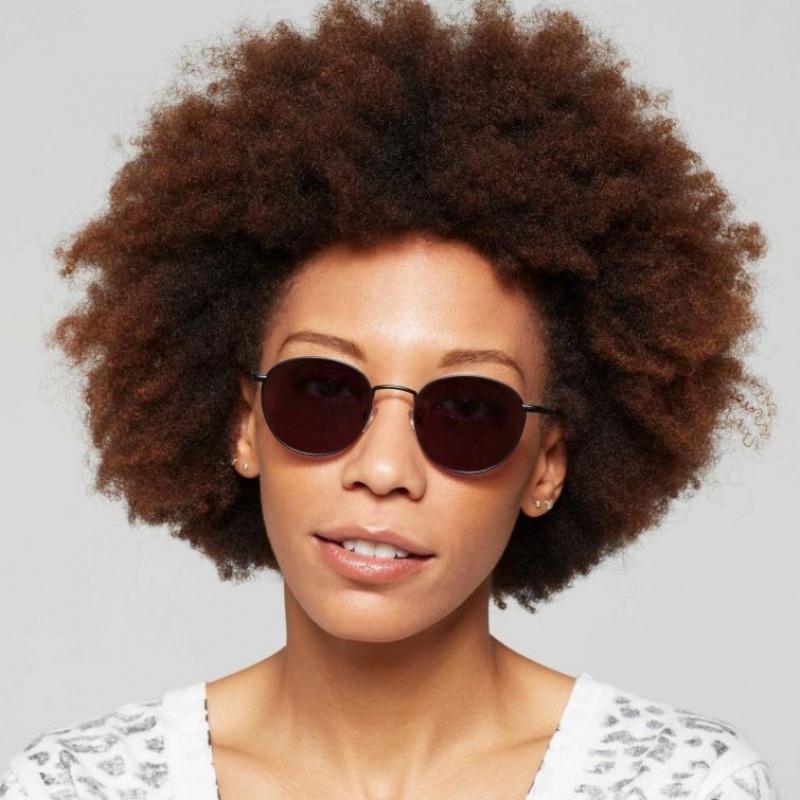 Lunette de Soleil A.S.98 Alicia Femme Noir | FR-683427NAQ