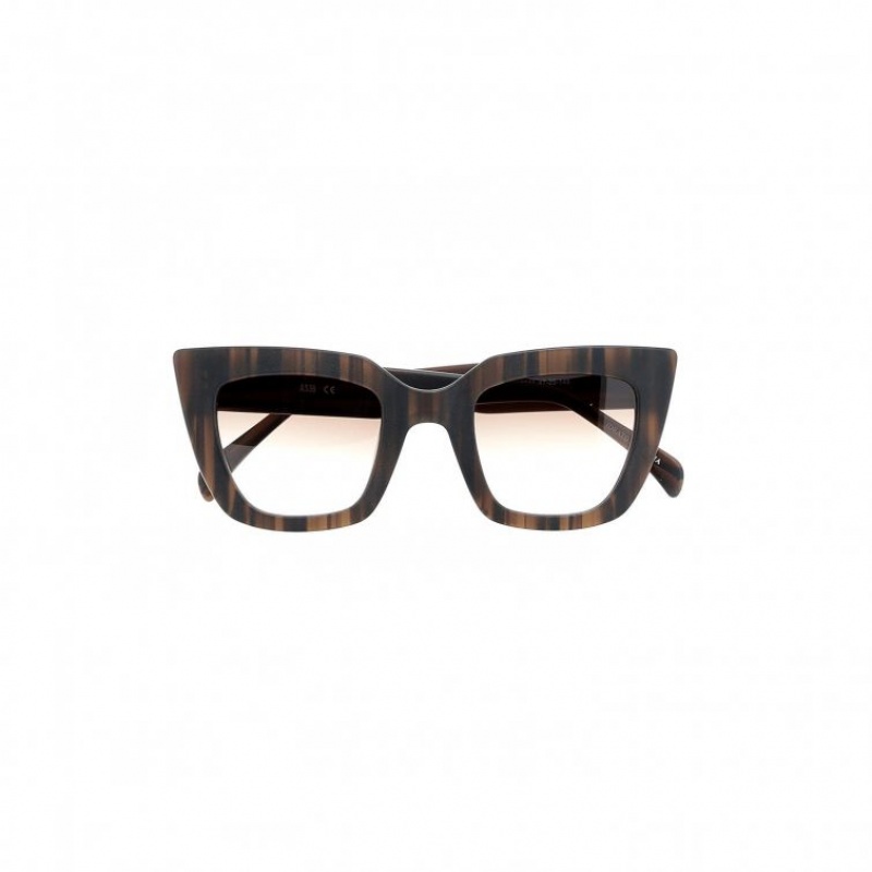 Lunette de Soleil A.S.98 Cliff Femme Marron | FR-256180WFB