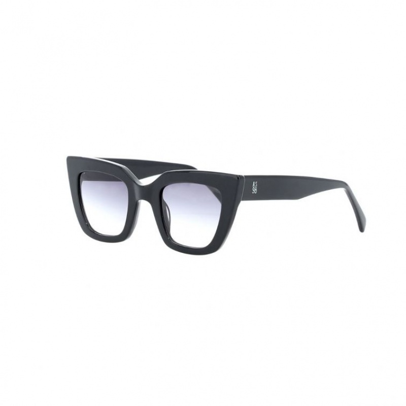 Lunette de Soleil A.S.98 Cliff Femme Noir | FR-318296SQT