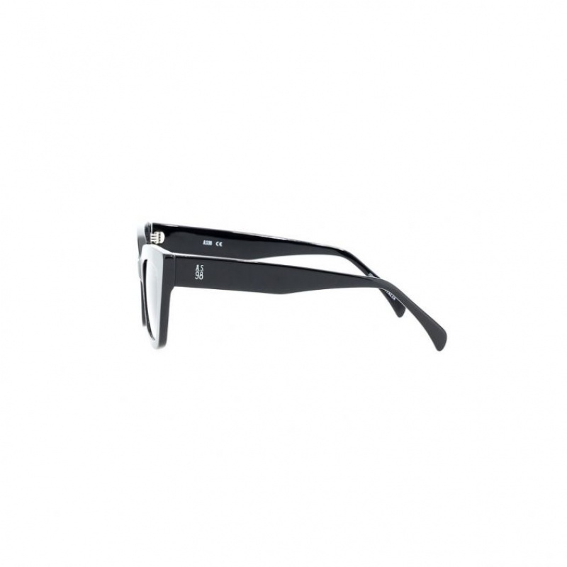 Lunette de Soleil A.S.98 Cliff Femme Noir | FR-318296SQT