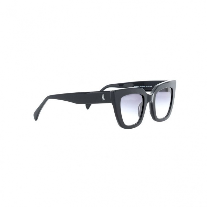 Lunette de Soleil A.S.98 Cliff Femme Noir | FR-318296SQT