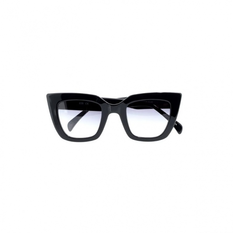 Lunette de Soleil A.S.98 Cliff Femme Noir | FR-318296SQT