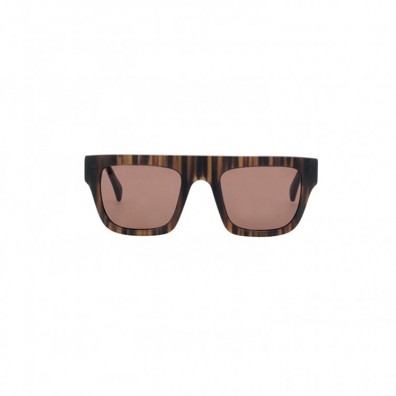 Lunette de Soleil A.S.98 Dahlia Femme Marron | FR-106397MNW