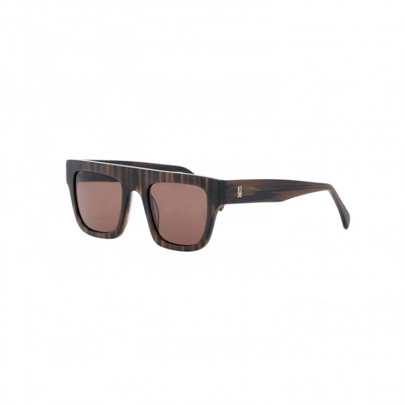 Lunette de Soleil A.S.98 Dahlia Femme Marron | FR-106397MNW