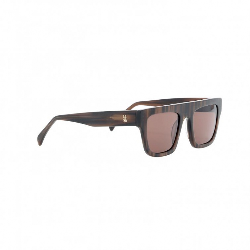 Lunette de Soleil A.S.98 Dahlia Femme Marron | FR-106397MNW