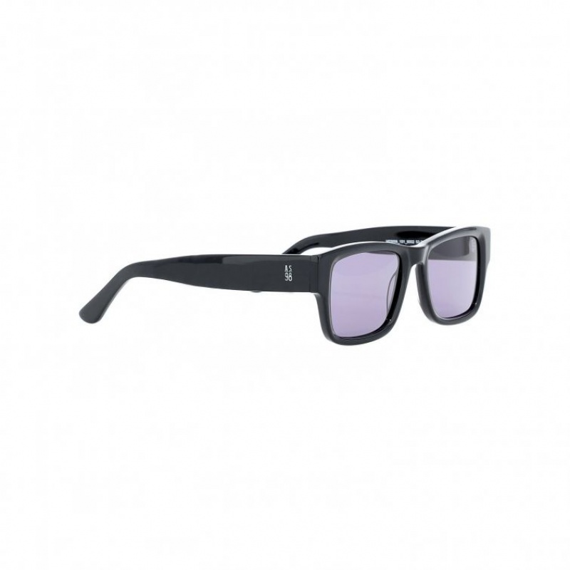 Lunette de Soleil A.S.98 Lars Femme Noir | FR-873456SZW