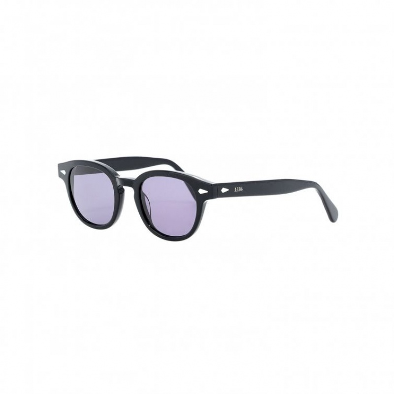 Lunette de Soleil A.S.98 Rob Femme Noir | FR-829605KJQ