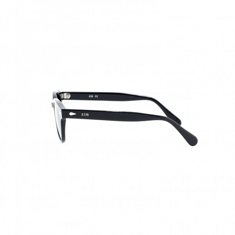 Lunette de Soleil A.S.98 Rob Femme Noir | FR-829605KJQ