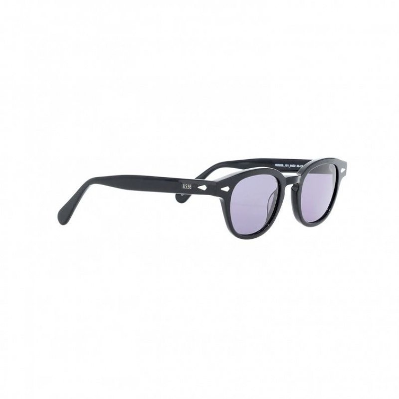 Lunette de Soleil A.S.98 Rob Femme Noir | FR-829605KJQ