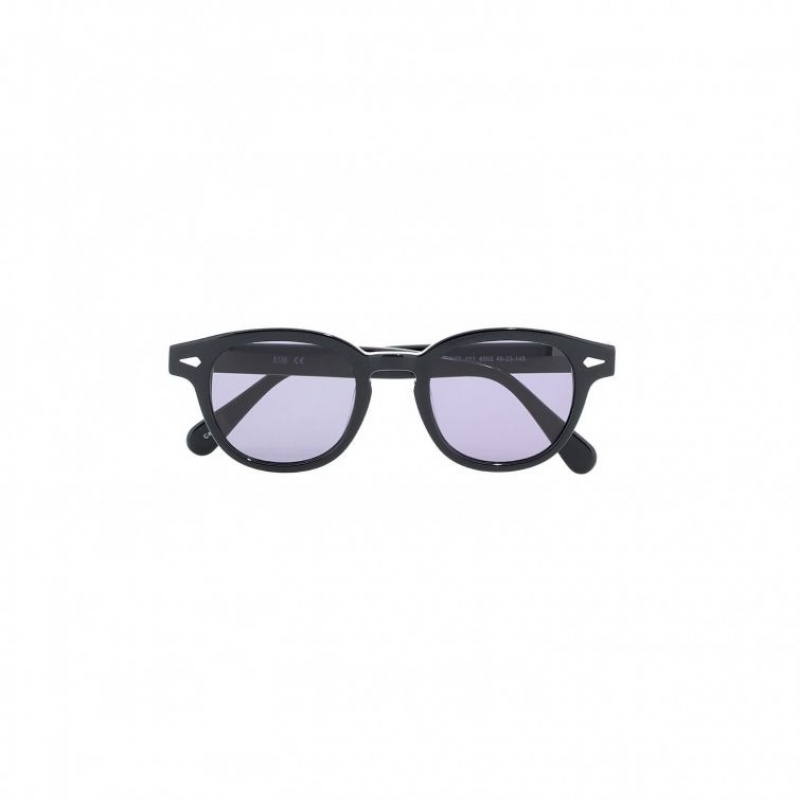 Lunette de Soleil A.S.98 Rob Femme Noir | FR-829605KJQ