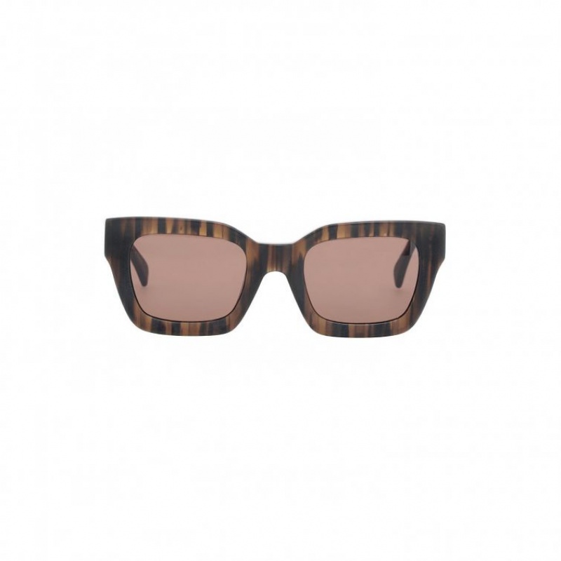 Lunette de Soleil A.S.98 Ronnie Femme Marron | FR-263047ANT