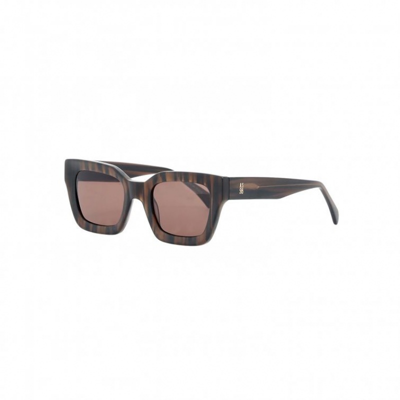 Lunette de Soleil A.S.98 Ronnie Femme Marron | FR-263047ANT