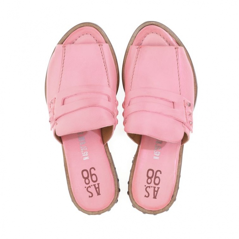 Mules A.S.98 Godfrey Femme Rose | FR-047529RDV