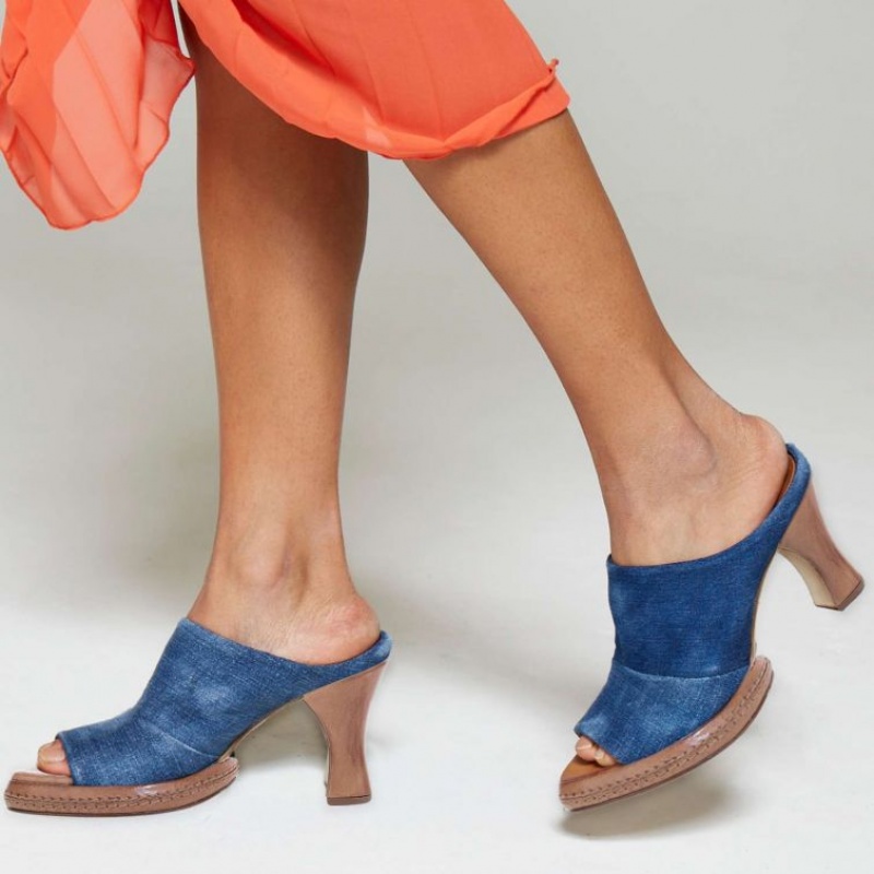 Mules A.S.98 Vannie Femme Bleu | FR-730129XZB