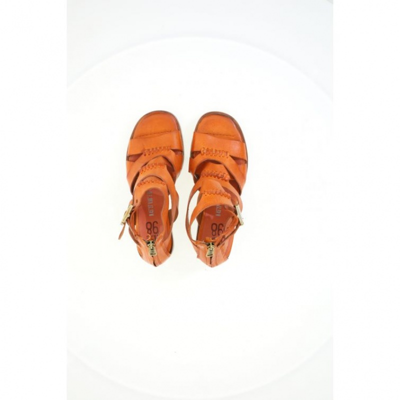 Sandale A.S.98 Andra Femme Orange | FR-107429XFZ