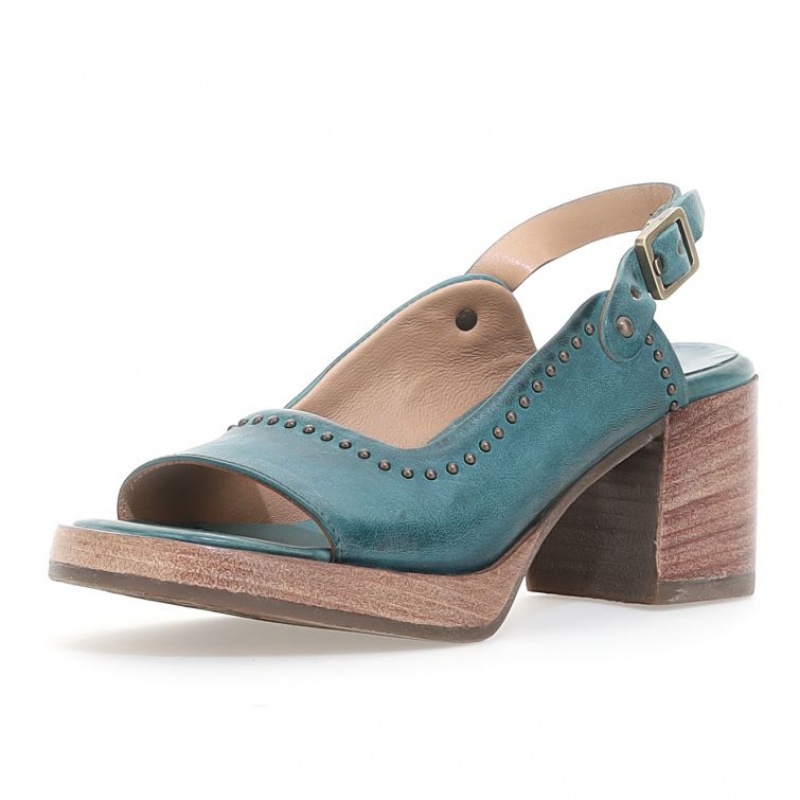 Sandale A.S.98 Angie Femme Vert | FR-064185LRD