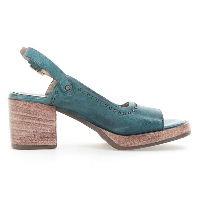 Sandale A.S.98 Angie Femme Vert | FR-064185LRD