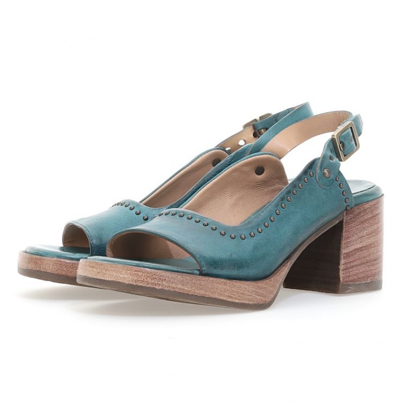 Sandale A.S.98 Angie Femme Vert | FR-064185LRD