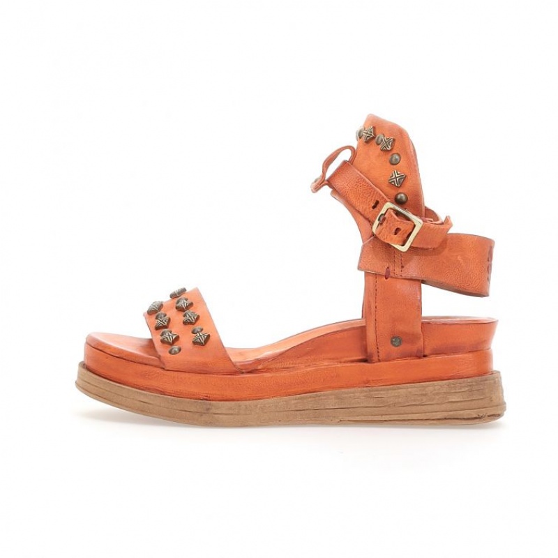 Sandale A.S.98 Leta Femme Orange | FR-503714MHN