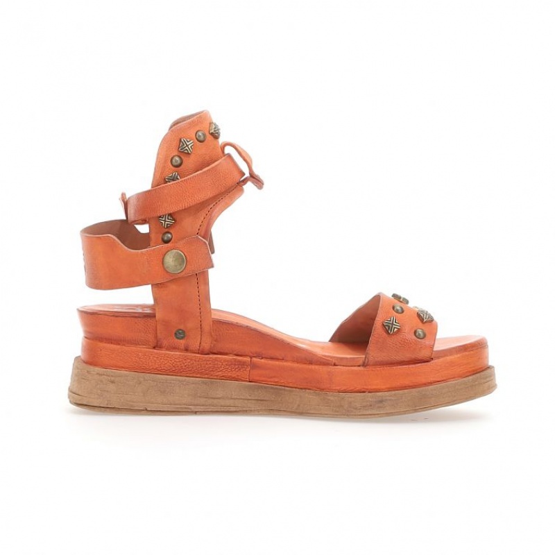 Sandale A.S.98 Leta Femme Orange | FR-503714MHN