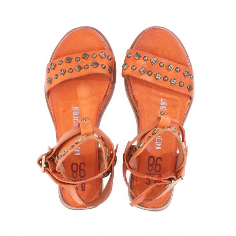 Sandale A.S.98 Leta Femme Orange | FR-503714MHN