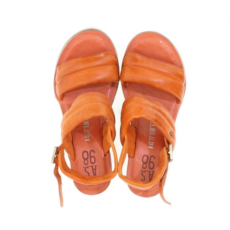 Sandale A.S.98 Neely Femme Orange | FR-280415DAL