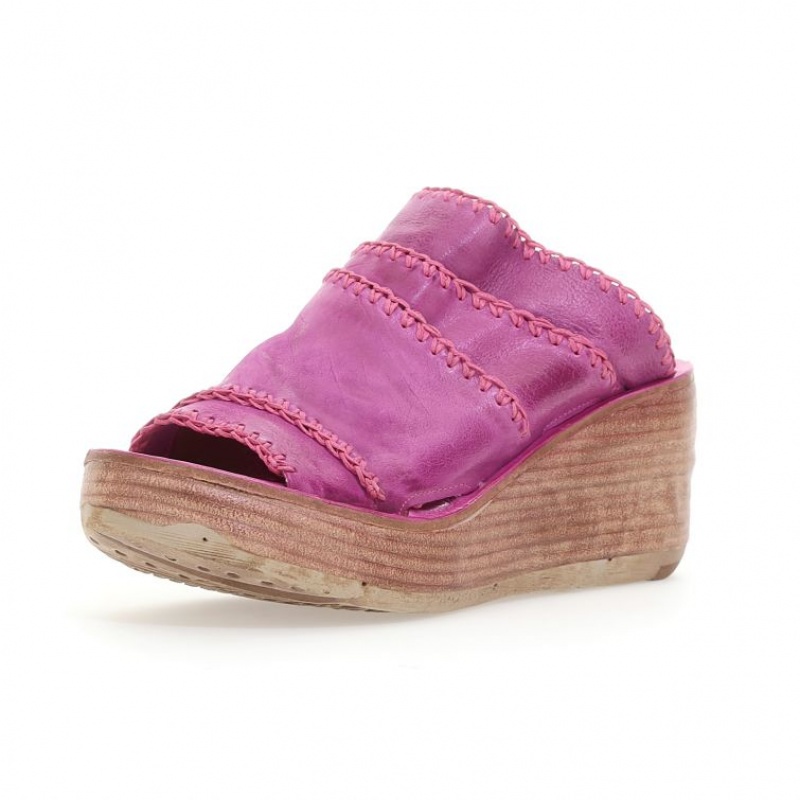 Sandale A.S.98 Nivek Femme Fushia | FR-846972BIH