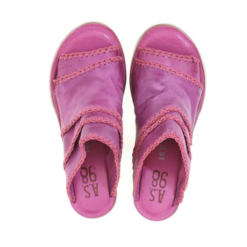 Sandale A.S.98 Nivek Femme Fushia | FR-846972BIH